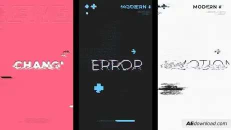 Modern Glitch Instagram Promotion Freebies template preview