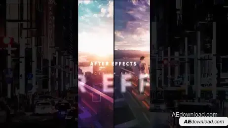 Modern Glitch Slideshow Freebies template preview