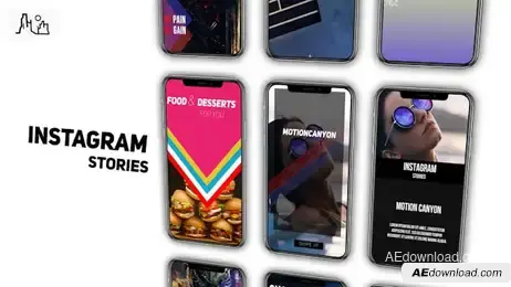 Modern Instagram Stories Freebies template preview
