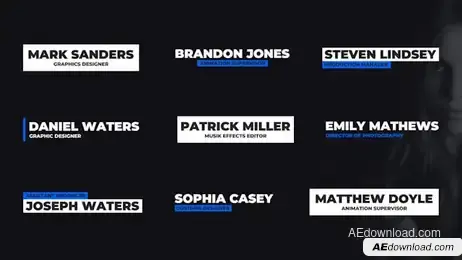 Modern Lower Thirds Freebies template preview