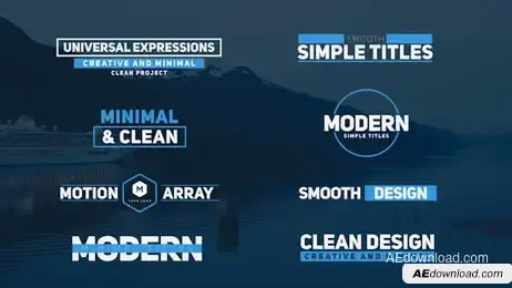 Modern Minimal Titles Freebies template preview