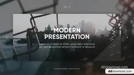 Modern Presentation - Smooth Corporate Freebies template preview