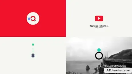 Modern Shape Logo Reveal Freebies template preview