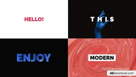 Modern Stomp Opener // Bold Typo Freebies template preview