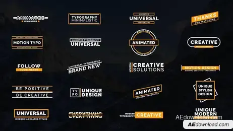 Modern Titles 4k Freebies template preview