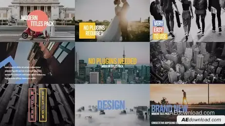 Modern Titles Pack VI Freebies template preview