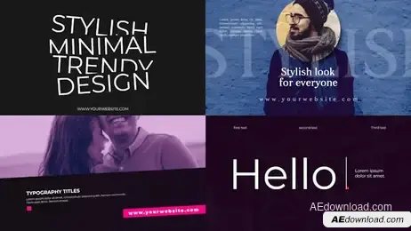Modern Typography 4k Freebies template preview
