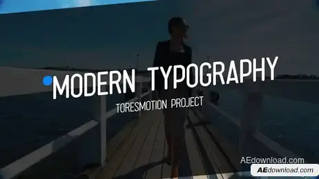 Modern Typography Freebies template preview