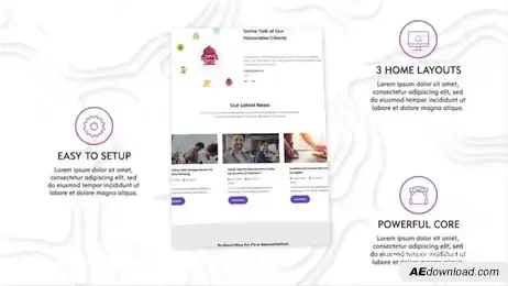 Modern Website Promo Freebies template preview