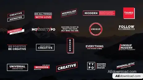Motion Typo III Freebies template preview