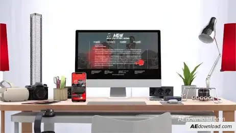 Multi-display Responsive Website Freebies template preview