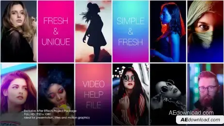 Multi Photo Freebies template preview