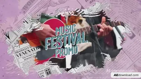 Music Festival Promo Freebies template preview