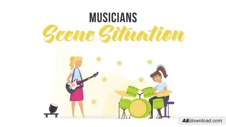 Musicians - Scene Situation Freebies template preview
