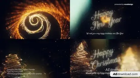 New Year And Happy Christmas Opener Freebies template preview
