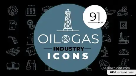 Oil & Gas Industry Icons Freebies template preview