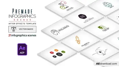 Premade Infographics Scenes Freebies template preview