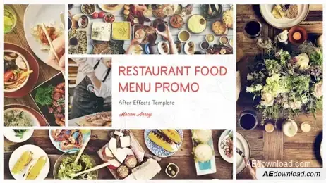 Restaurant Menu Food Promo Freebies template preview