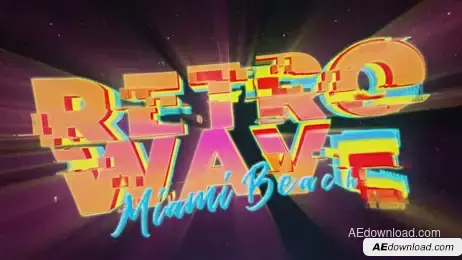 Retro Wave Intro #12 Freebies template preview