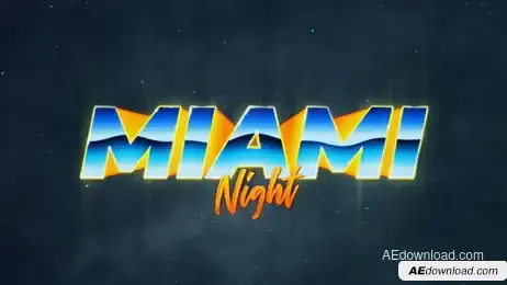 Retro Wave Intro #3 Freebies template preview