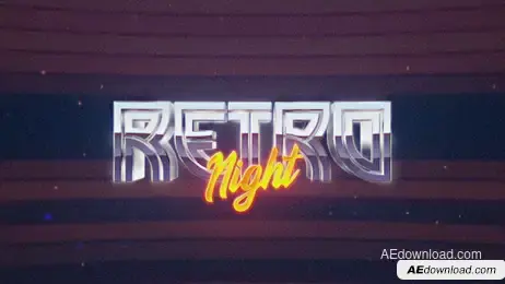 Retro Wave Intro #5 Freebies template preview