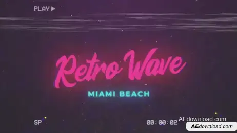 Retro Wave Intro #8 Freebies template preview