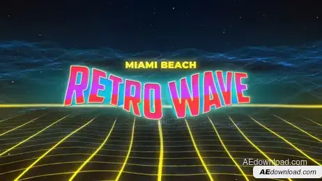 Retro Wave Intro #9 Freebies template preview