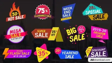 Sale Lables & Badges_5 Freebies template preview