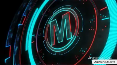 Sci-Fi HUD Logo Reveal Freebies template preview