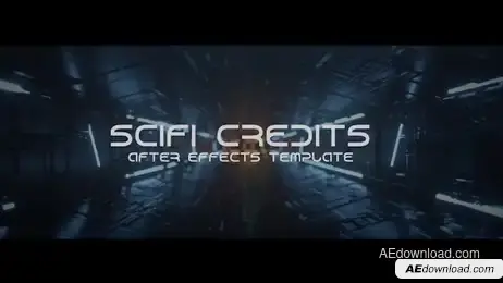 Sci-fi Tunnel Credits Freebies template preview