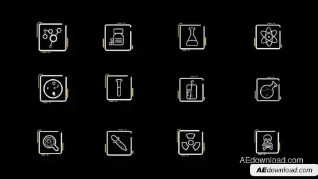 Science Icons Freebies template preview