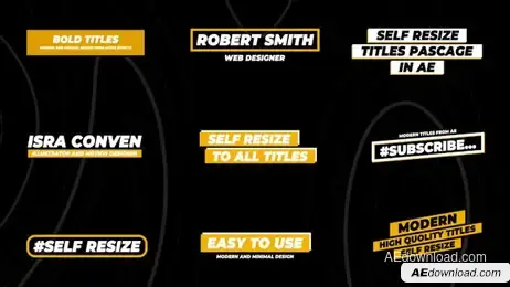 Self Resizing Titles Freebies template preview