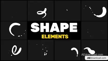 Shape Elements Freebies template preview