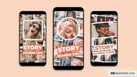 Short Photo Intro Instagram Stories Freebies template preview