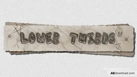 SketchBook Title & Lower Third Reveals Freebies template preview