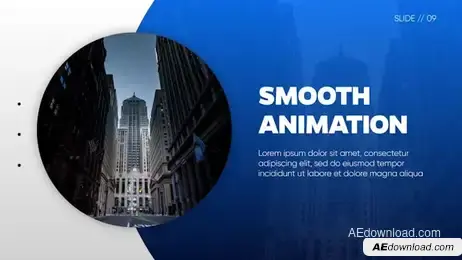 Slideshow - Gradient Geometry Freebies template preview