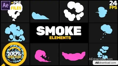 Smoke Elements Freebies template preview
