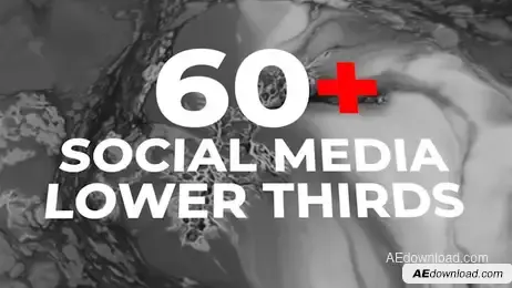 Social Lower Thirds Freebies template preview