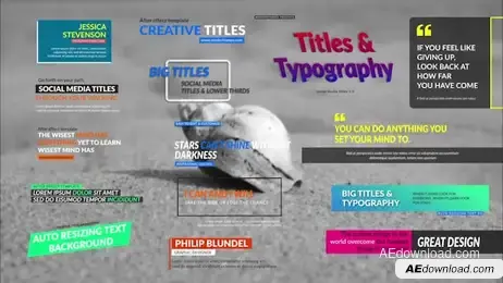 Social Media Titles 3.0 Freebies template preview