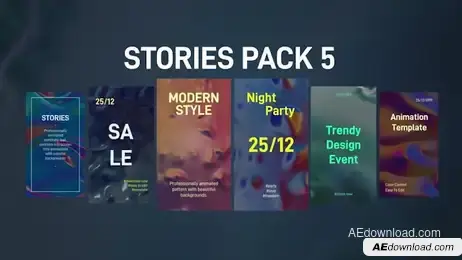 Stories Pack 5: Liquid Freebies template preview
