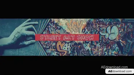 Street Art Show Freebies template preview