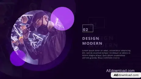 Stylish Circle Presentation Freebies template preview