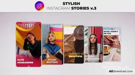 Stylish Instagram Stories V.3 Freebies template preview