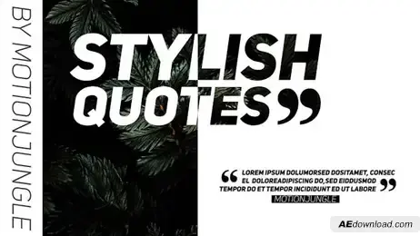 Stylish Quotes Freebies template preview