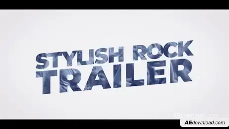 Stylish Rock Trailer Freebies template preview