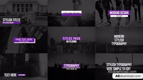 Stylish Titles Pack V6 Freebies template preview