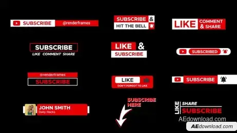 Subscribe Titles 2.0 Freebies template preview