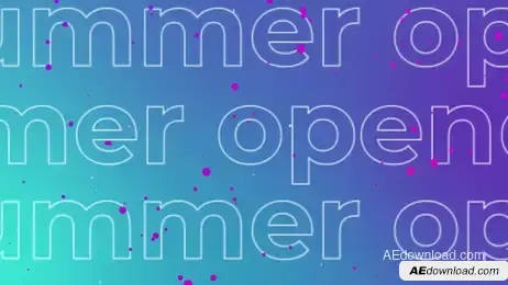 Summer Typo Opener Freebies template preview