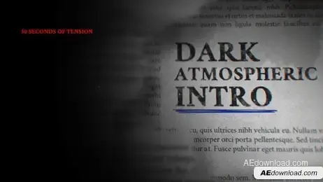 Taku - Dark Atmospheric Intro Freebies template preview