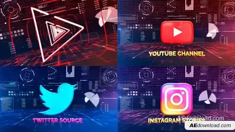 Technology Logo Outline Freebies template preview